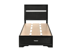 Miranda Twin Storage Bed Black