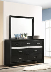 Miranda Rectangular Mirror Black