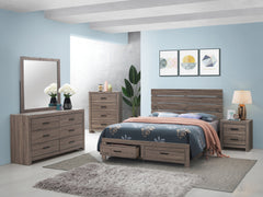 Brantford Queen Storage Bed Barrel Oak