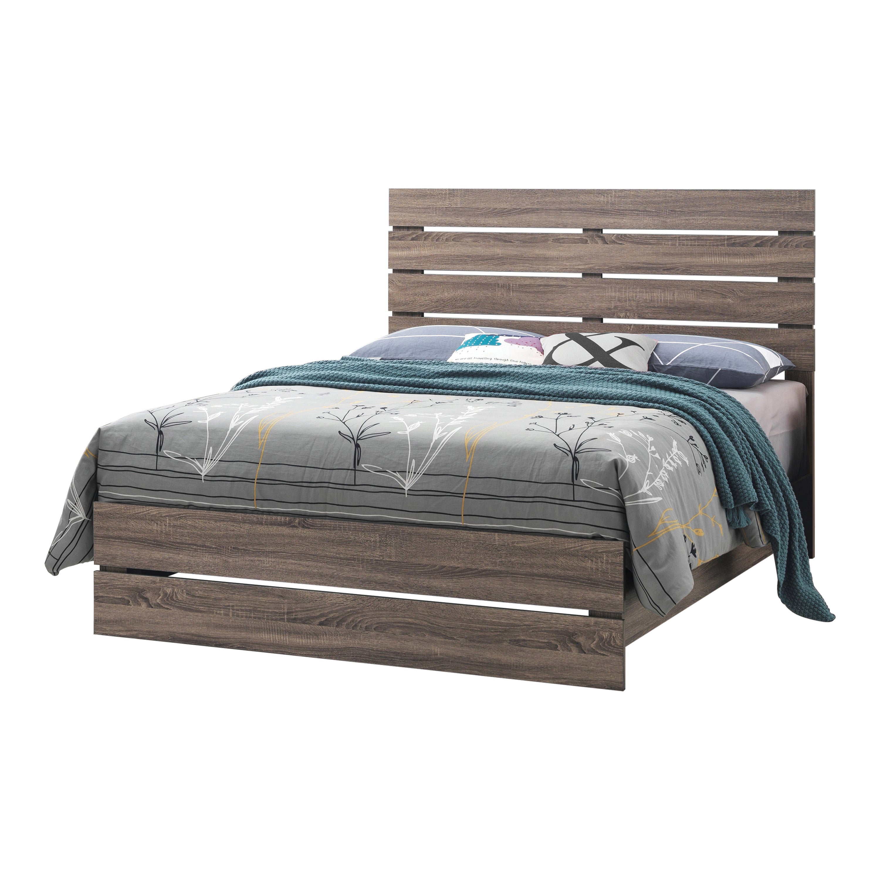 Brantford Eastern King Panel Bed Barrel Oak