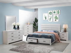 Brantford Eastern King Storage Bed Coastal White