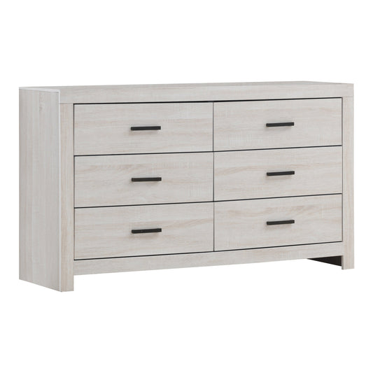 Brantford 6-drawer Dresser Coastal White