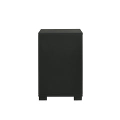 Blacktoft 2-drawer Nightstand Black