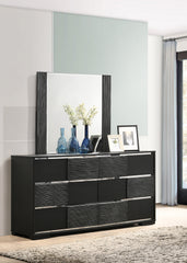 Blacktoft Rectangle Dresser Mirror Black