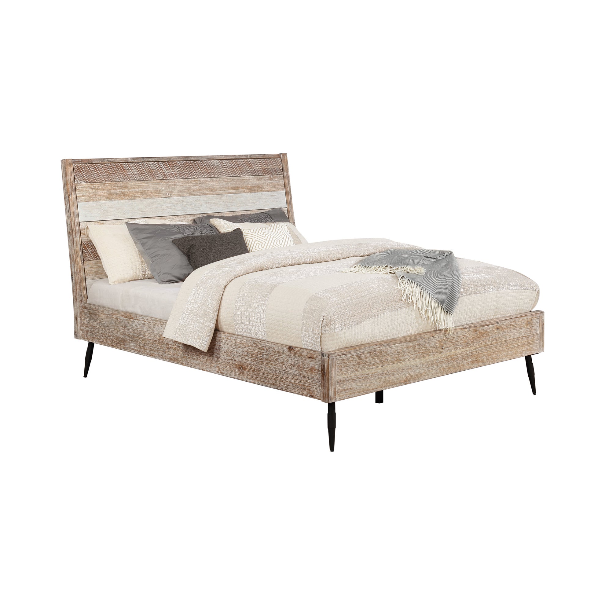 Marlow Eastern King Platform Bed Rough Sawn Multi