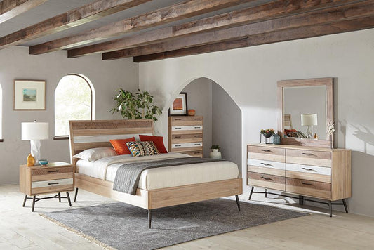 Freeney Marlow 4-Piece Eastern King Bedroom Set Rough Sawn Multi