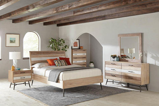 Aneil Marlow 5-Piece Eastern King Bedroom Set Rough Sawn Multi