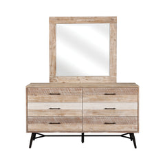 Marlow Rectangular Mirror Rough Sawn Multi