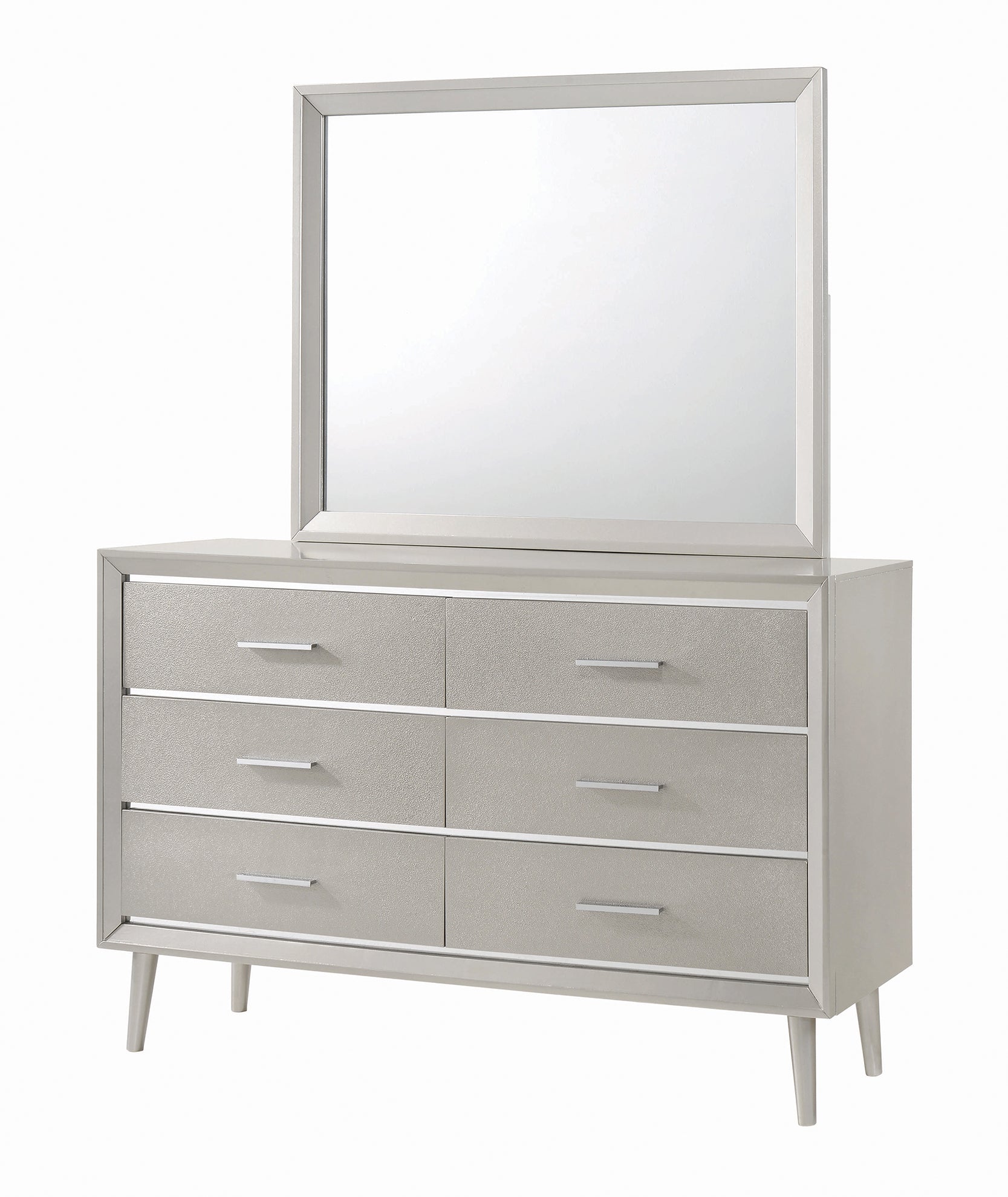 Ramon 6-drawer Dresser Metallic Sterling