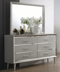 Ramon 6-drawer Dresser Metallic Sterling