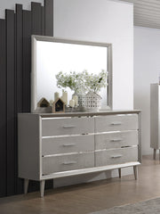 Ramon 6-drawer Dresser Metallic Sterling