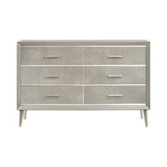 Ramon 6-drawer Dresser Metallic Sterling