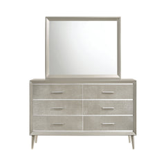 Ramon Dresser Mirror Metallic Sterling