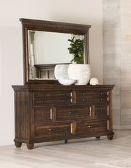 Bennington Rectangular Mirror Acacia Brown