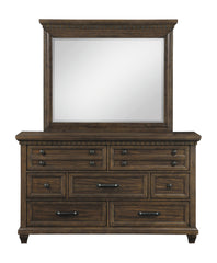 Bennington Rectangular Mirror Acacia Brown