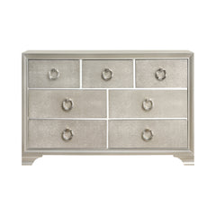 Salford 7-drawer Dresser Metallic Sterling