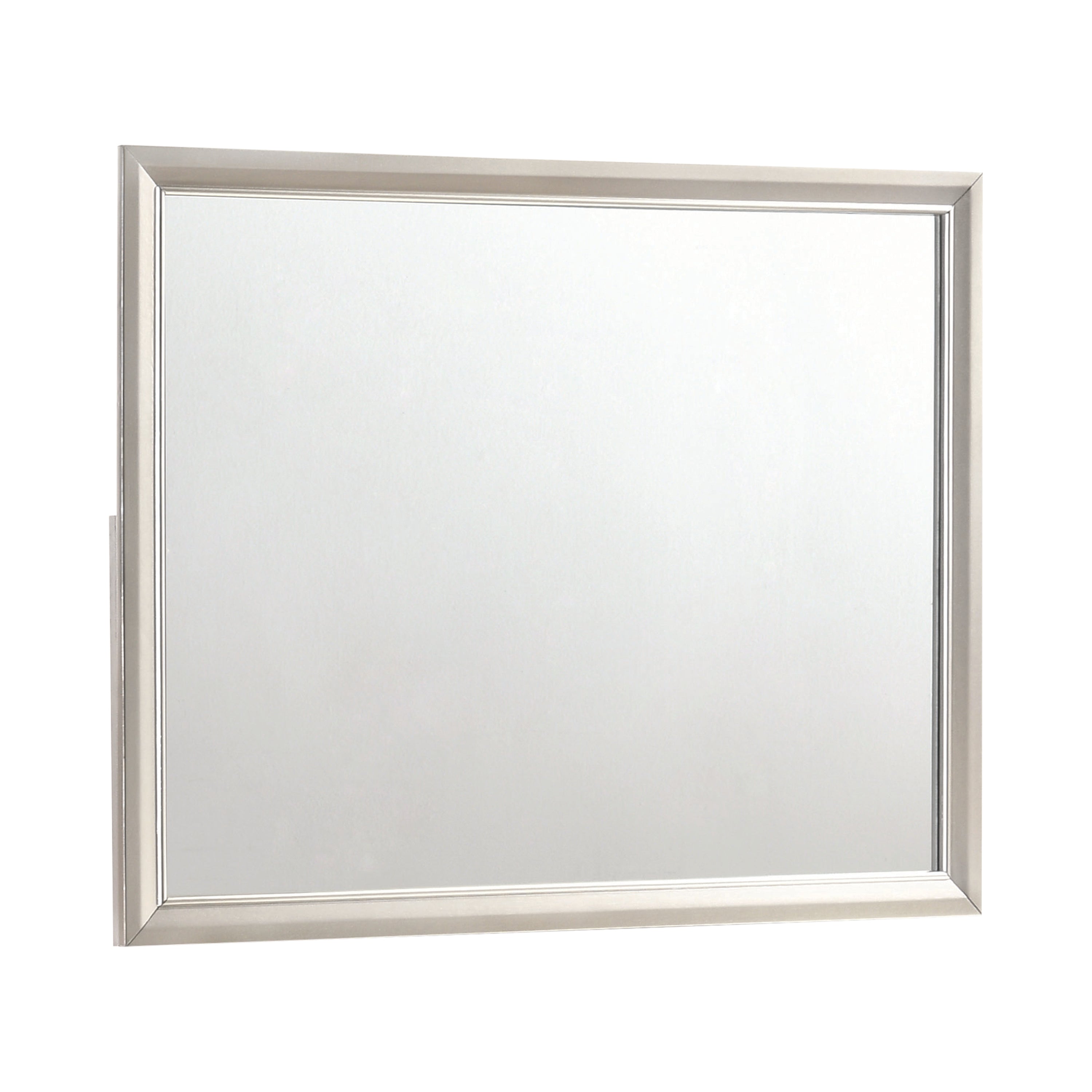 Salford Rectangular Mirror Metallic Sterling