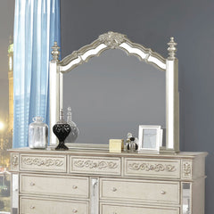 Heidi Arched Mirror Metallic Platinum