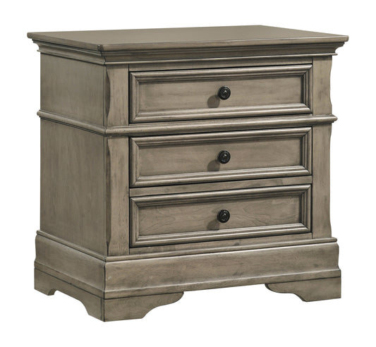 Manchester 3-drawer Nightstand Wheat