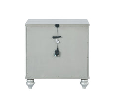 Gunnison 2-drawer Nightstand Silver Metallic