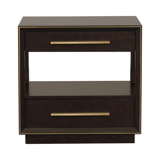 Durango 2-drawer Nightstand Smoked Peppercorn