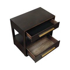 Durango 2-drawer Nightstand Smoked Peppercorn