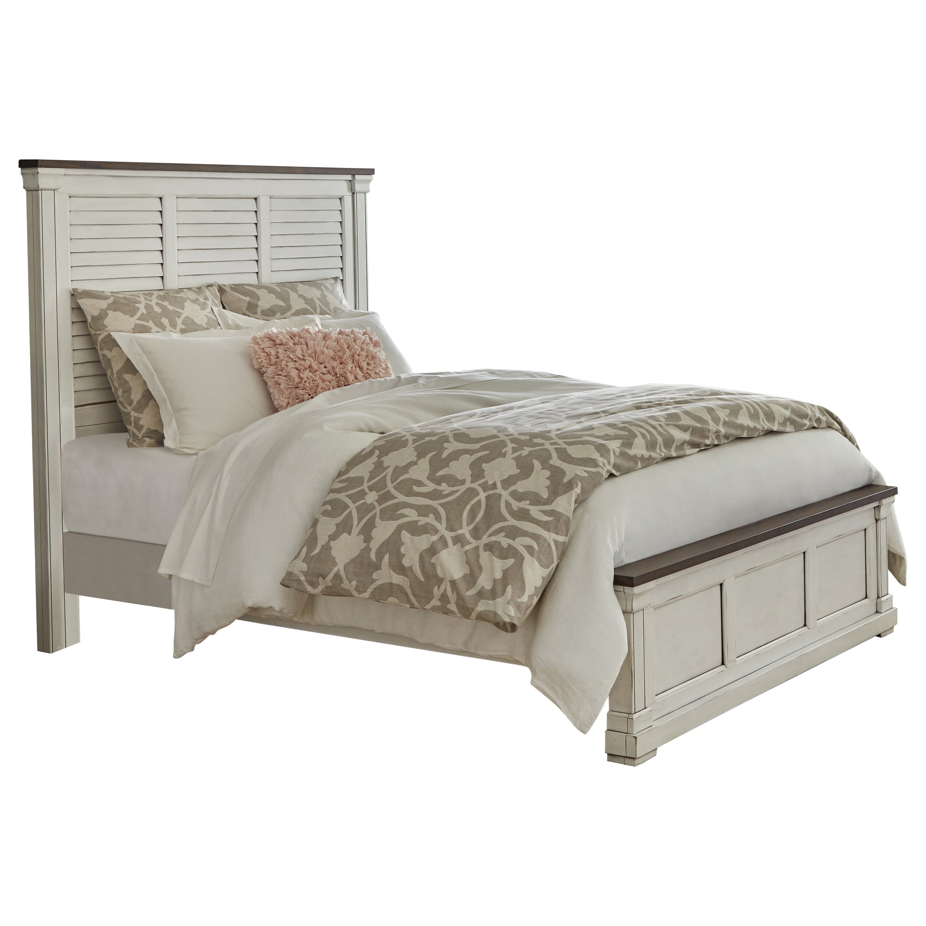 Hillcrest California King Panel Bed White