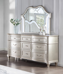 Evangeline 9-Drawer Dresser Silver Oak