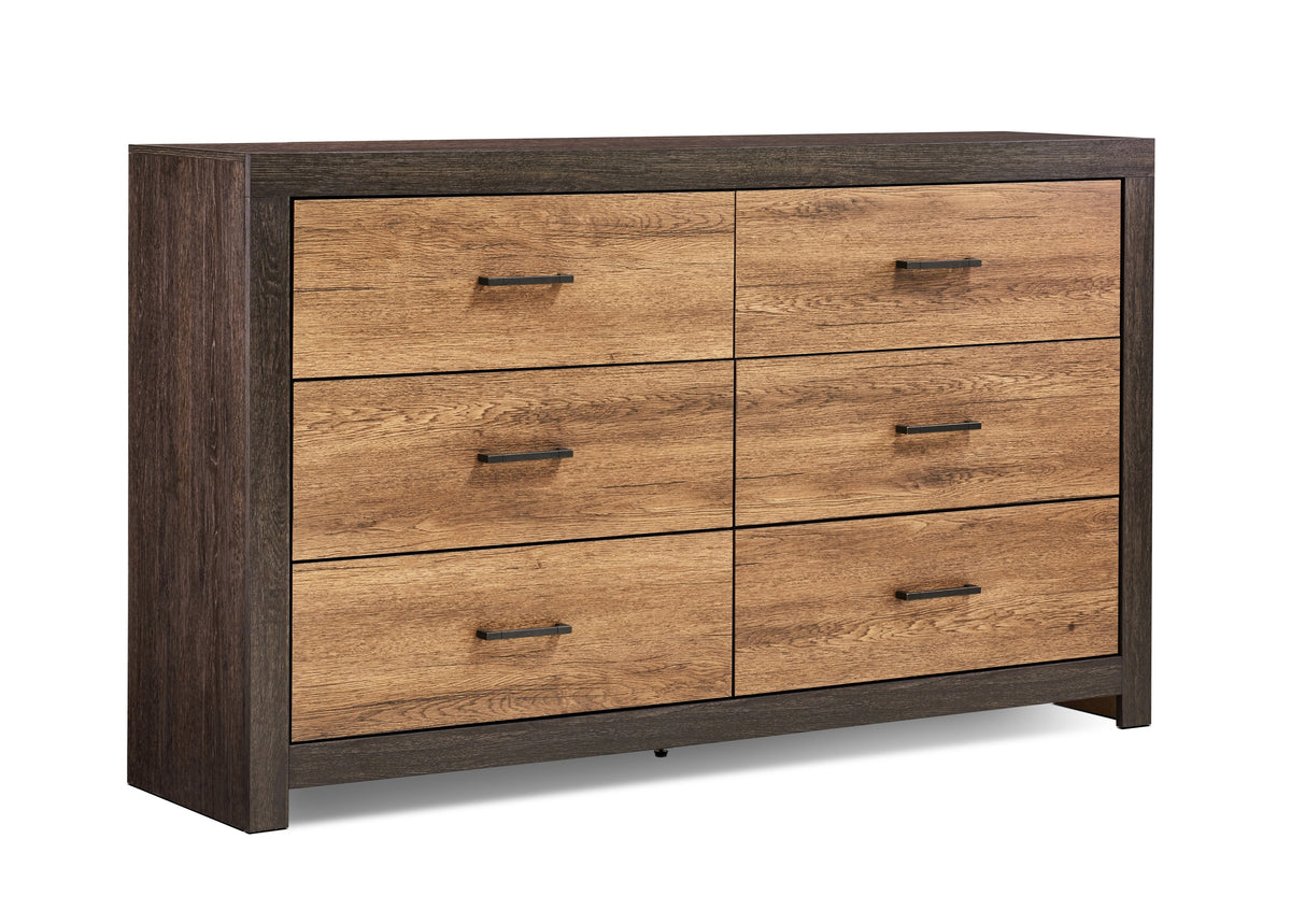 Dewcrest 6-drawer Dresser Caramel and Licorice