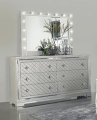 Eleanor Rectangular 6-drawer Dresser Metallic