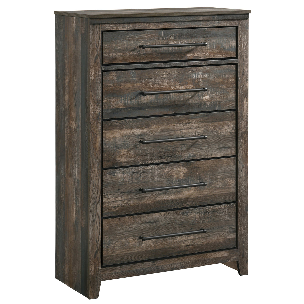 Ridgedale 5-drawer Chest Weathered Dark Brown