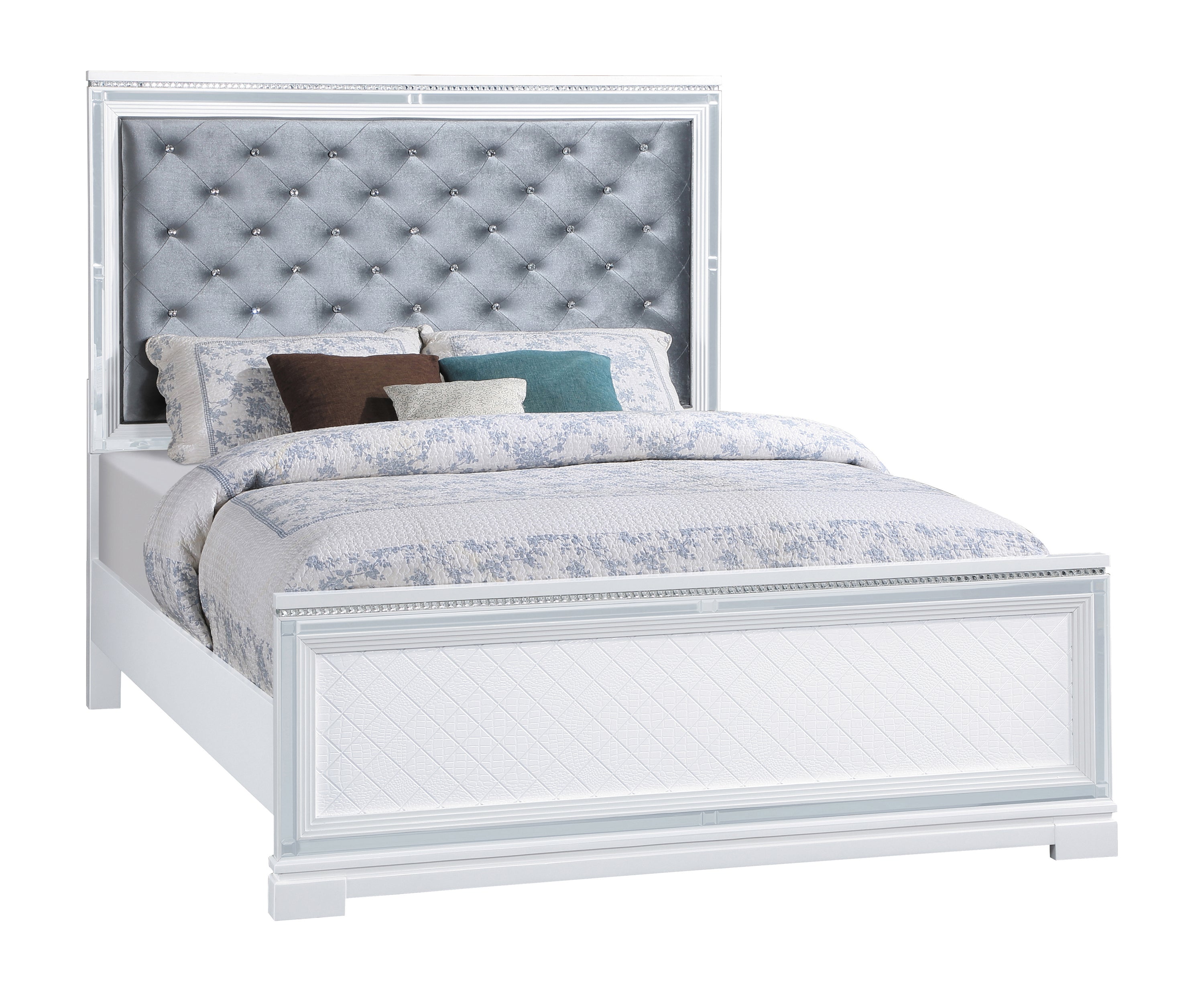 Eleanor Upholstered Tufted Bedroom Set White