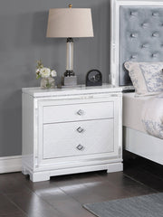 Eleanor Rectangular 2-drawer Nightstand White