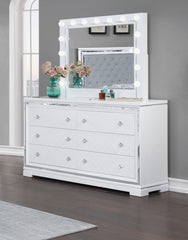 Eleanor Rectangular 6-drawer Dresser White