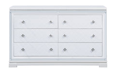 Eleanor Rectangular 6-drawer Dresser White