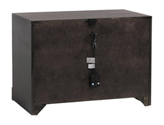 Azalia 2-drawer Nightstand Black and Walnut