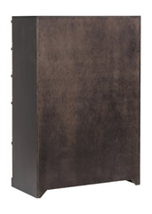 Azalia 5-drawer Chest Black and Walnut