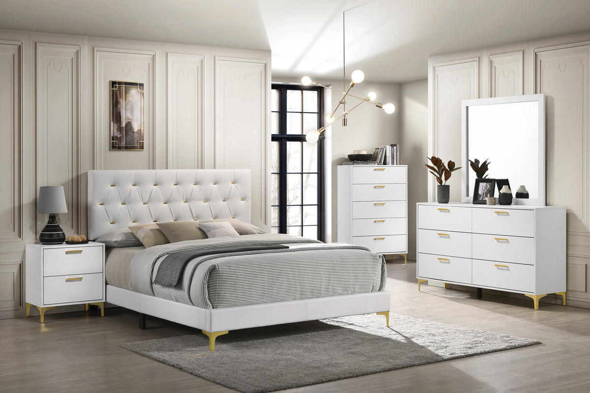 Kendall 4-piece California King Bedroom Set White