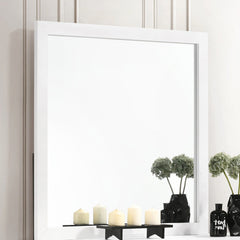 Kendall Square Dresser Mirror White