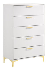 Kendall 5-drawer Chest White