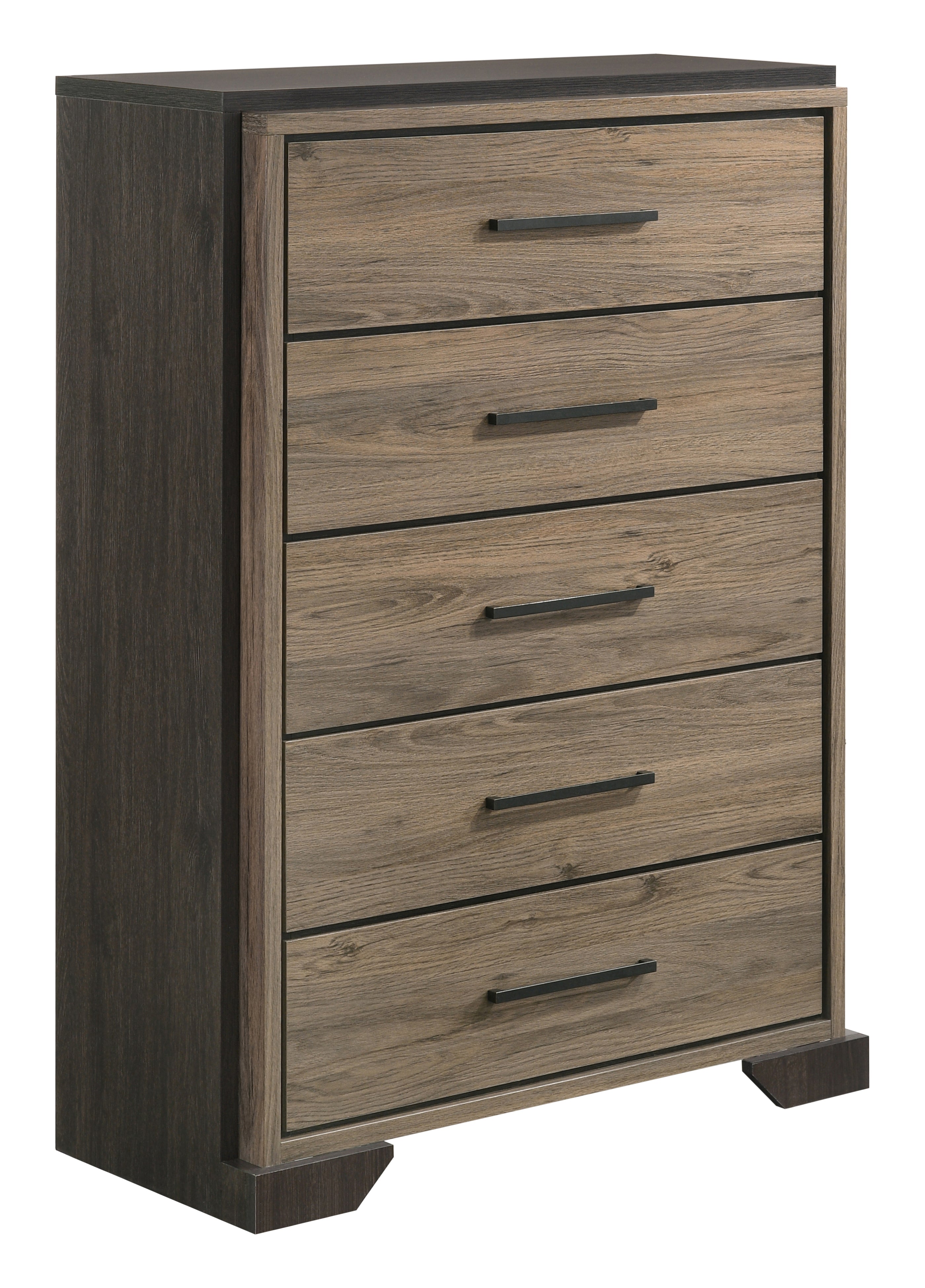 Baker 5-drawer Chest Brown and Light Taupe