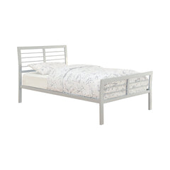 Cooper Queen Metal Bed Silver