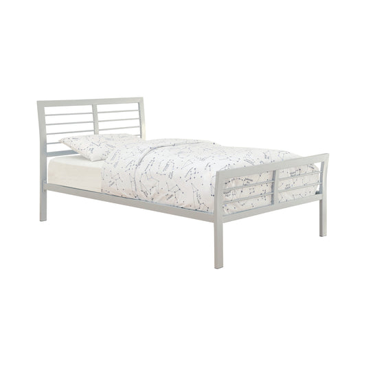 Cooper Twin Metal Bed Silver