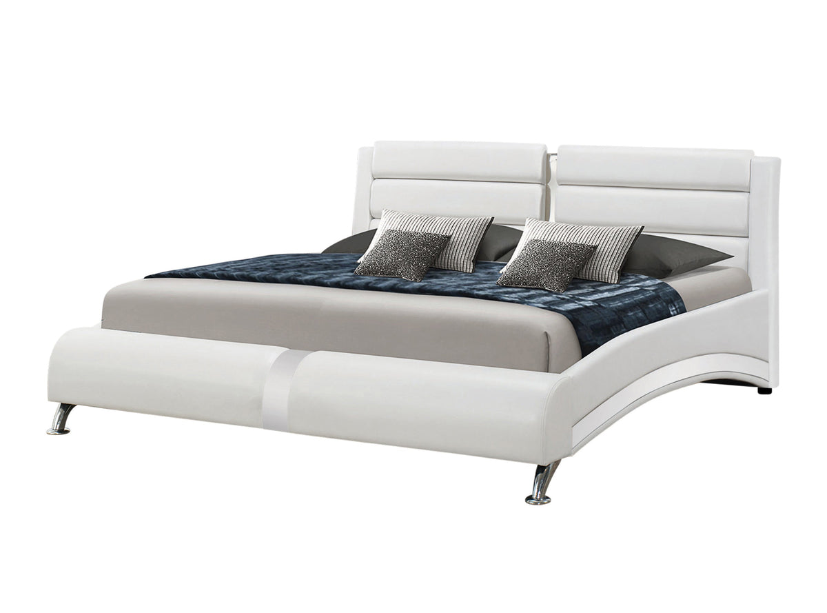 Jeremaine Queen Upholstered Bed White