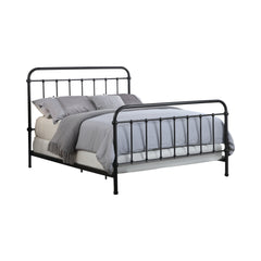 Livingston Queen Panel Metal Bed Dark Bronze