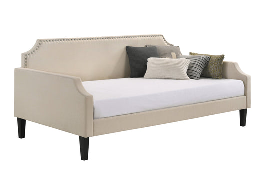 Olivia Upholstered Twin Daybed with Nailhead Trim