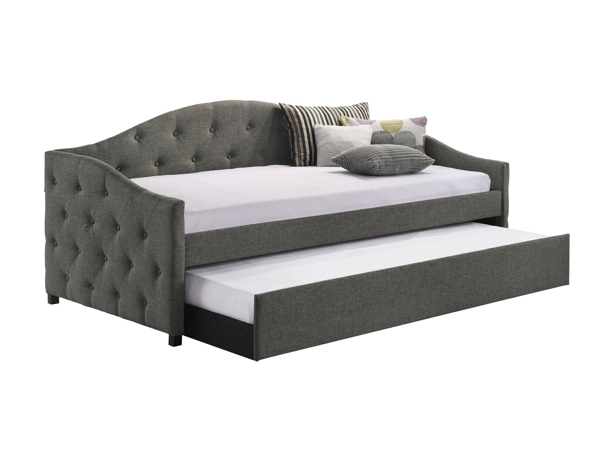 Sadie Upholstered Twin Daybed with Trundle