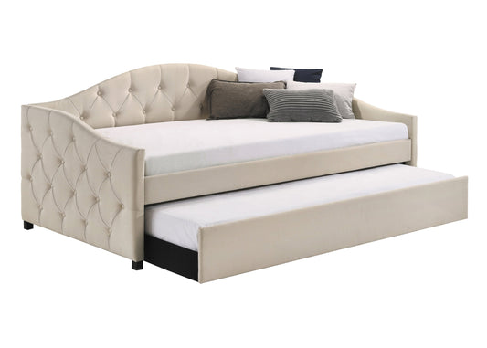 Sadie Upholstered Twin Daybed with Trundle