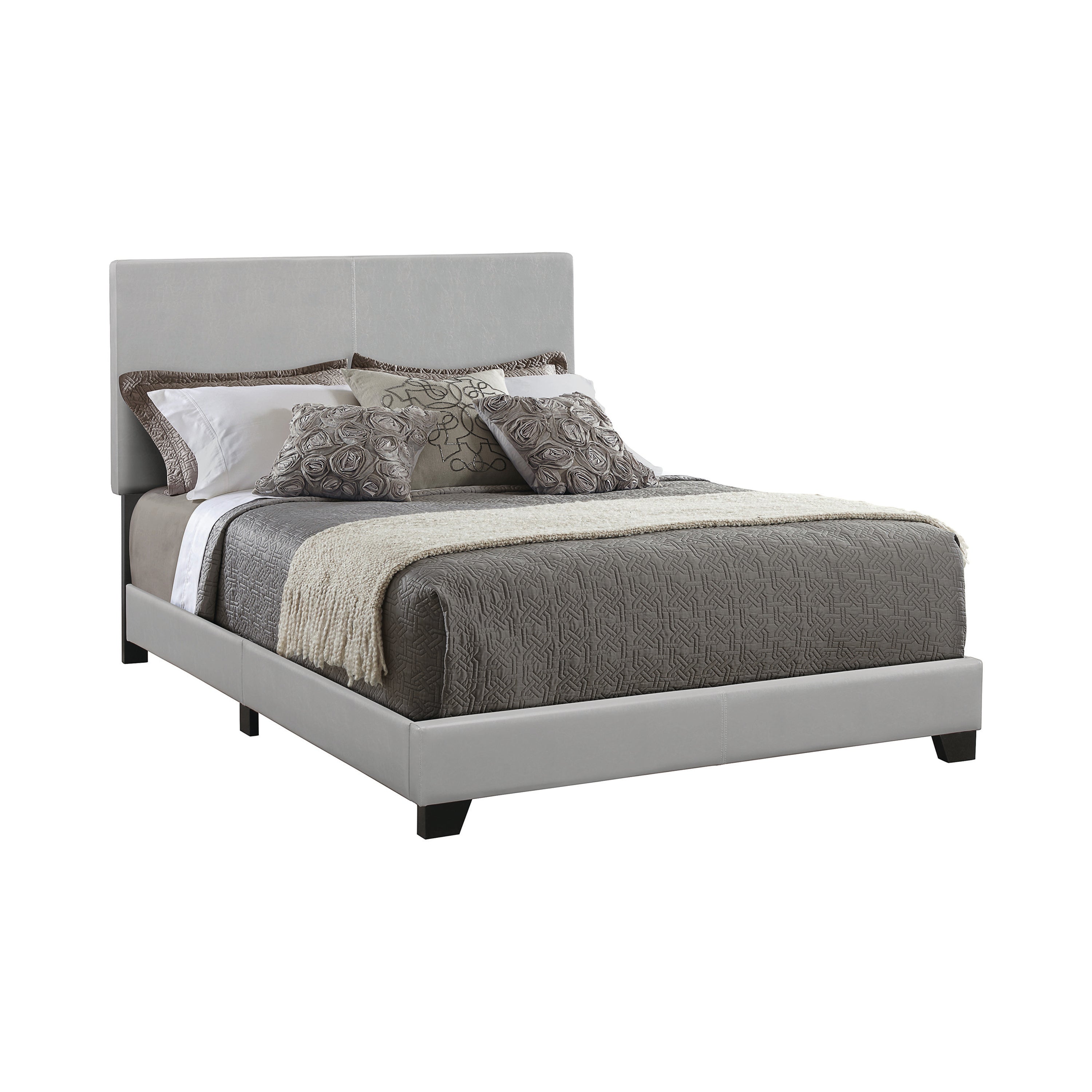 Dorian Upholstered Full Bed Grey