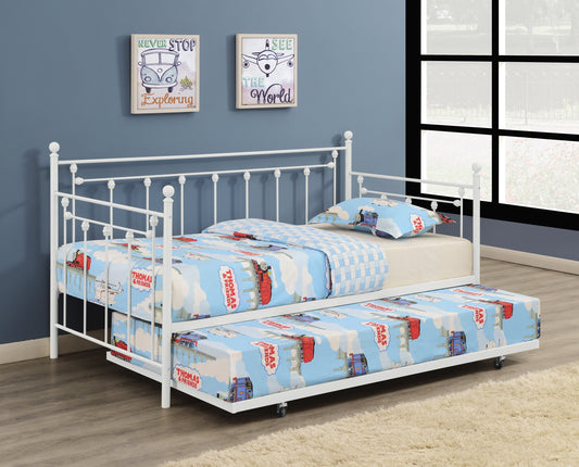 Nocus Spindle Metal Twin Daybed with Trundle